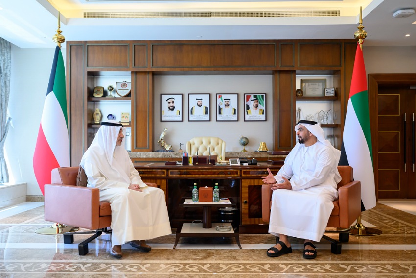 Saif bin Zayed Meets with Kuwait's First Deputy Prime Minister, Minister of Defence, and Minister of Interior